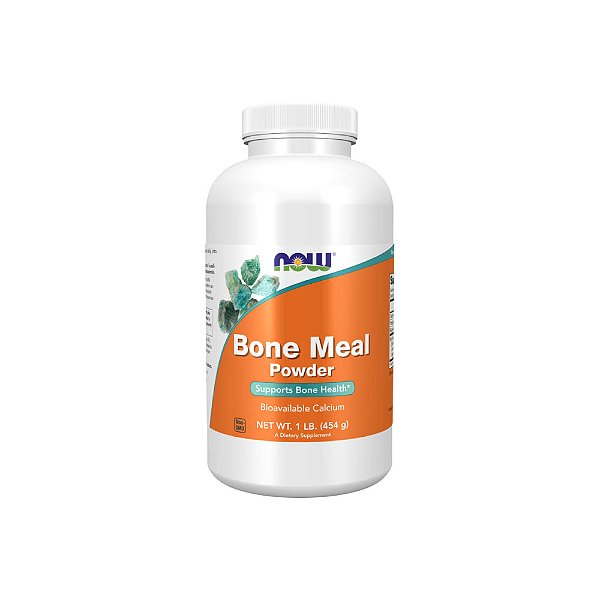 Bone Meal Farinha de Ossos em pó 454g - Now Foods