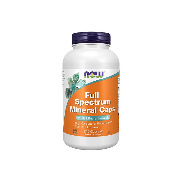 Full Spectrum Mineral Caps Cápsulas de Minerais de Espectro Completo - Now Foods