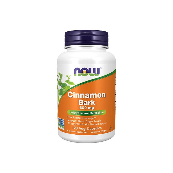 Cinnamon Bark Casca de Canela 600mg - Now Foods