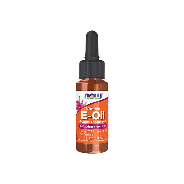 Óleo de Vitamina E d-alpha Tocoferol 30ml - Now Foods