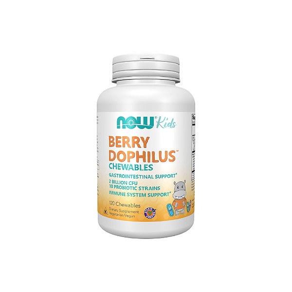 Berry Dophilus Tabletes Mastigáveis - Now Foods