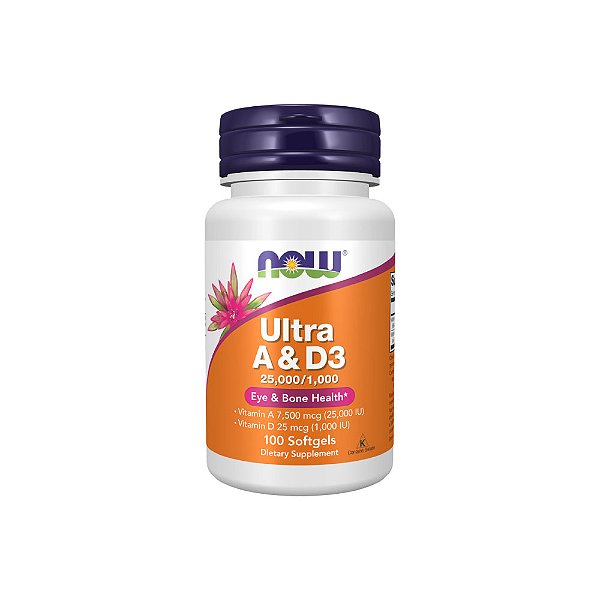 Ultra A e D3 100 Softgels - Now Foods