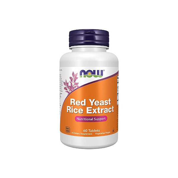 Red Yeast Rice Extract Extrato de Levedura de Arroz Vermelho - Now Foods