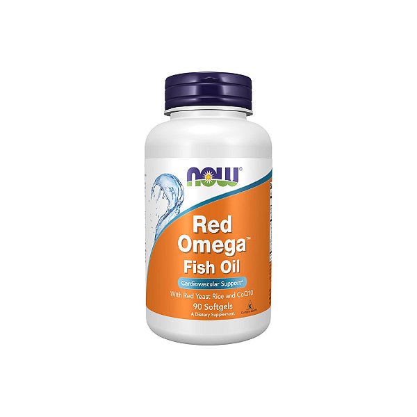Óleo de Peixe Red Omega com Levedura de Arroz Vermelho e CoQ10 - Now Foods