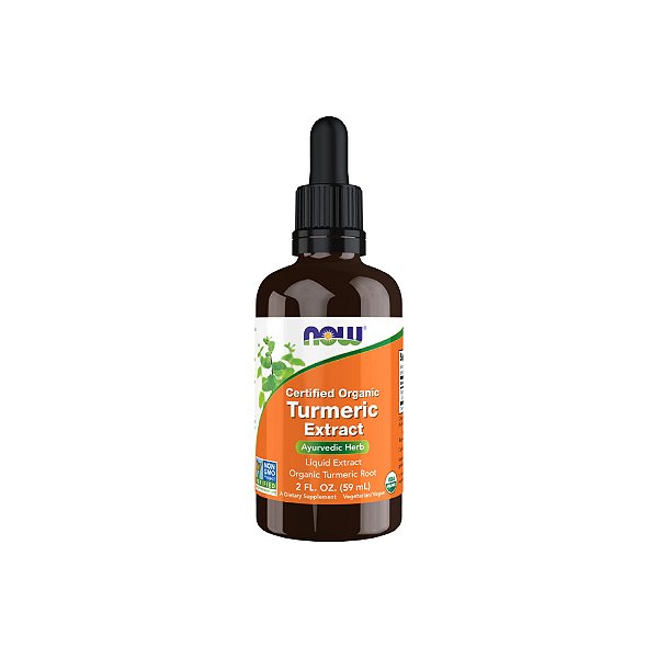 Turmeric Extract Extrato de Cúrcuma Orgânica Certificada 59ml - Now Foods