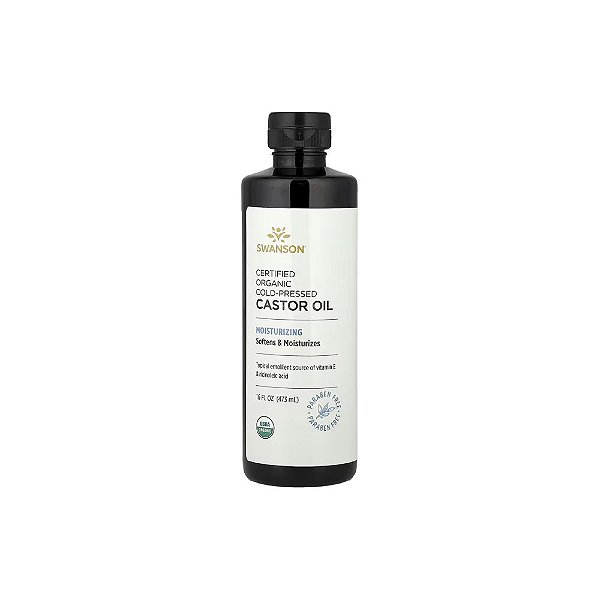 Óleo de Rícino Prensado a Frio Orgânico Certificado 473ml - Swanson