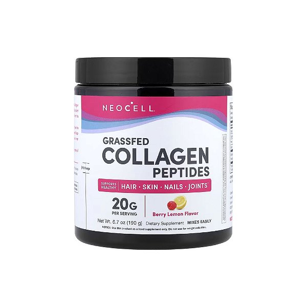 Grassfed Collagen Peptides Peptídeos de Colágeno de Gado Criado no Pasto 190g - NeoCell