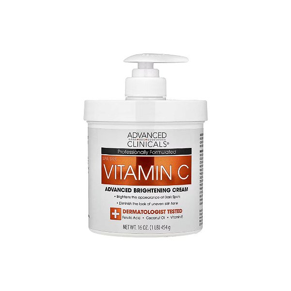 Vitamina C Creme Iluminador Avançado 454g - Advanced Clinicals
