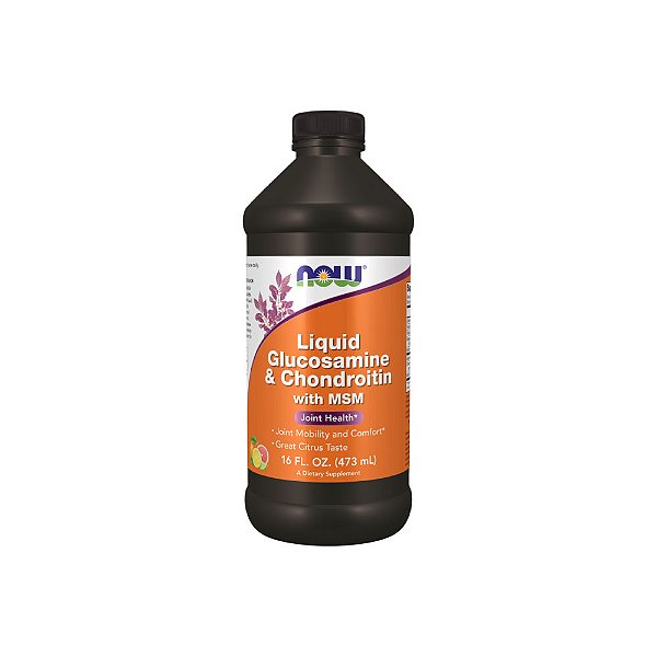 Glucosamina e Condroitina com MSM Líquida - Now Foods
