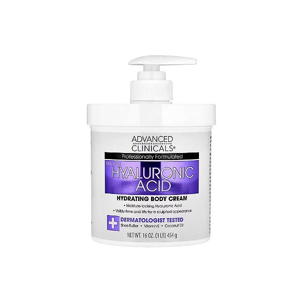 Creme Corporal Hidratante Ácido Hialurônico 454g - Advanced Clinicals