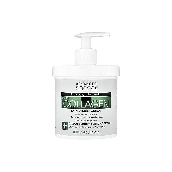 Creme de Colágeno para Recuperação da Pele 454g - Advanced Clinicals