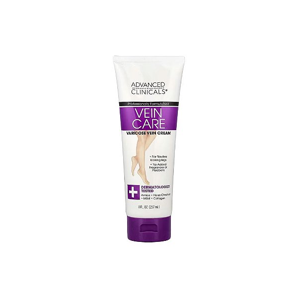 Vein Care Tratamento para Veias Creme para Varizes 237ml - Advanced Clinicals