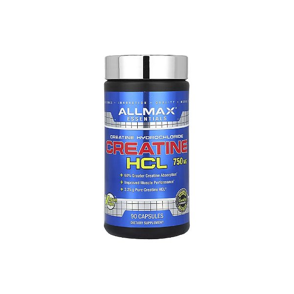 Cloridrato de Creatina HCL 750mg 90 Cápsulas - ALLMAX