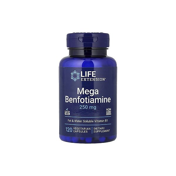 Mega Benfotiamine 250mg 120 Veg Cápsulas - Life Extension