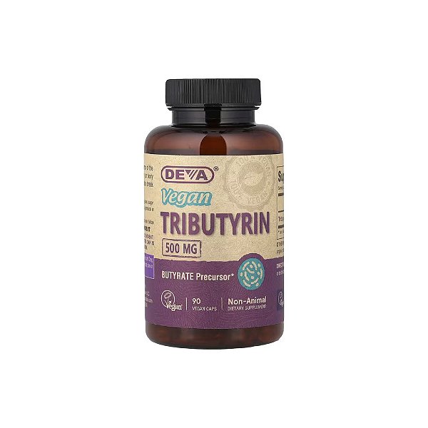 Tributyrin Tributirina Vegana 500mg 90 Cápsulas Veganas - Deva