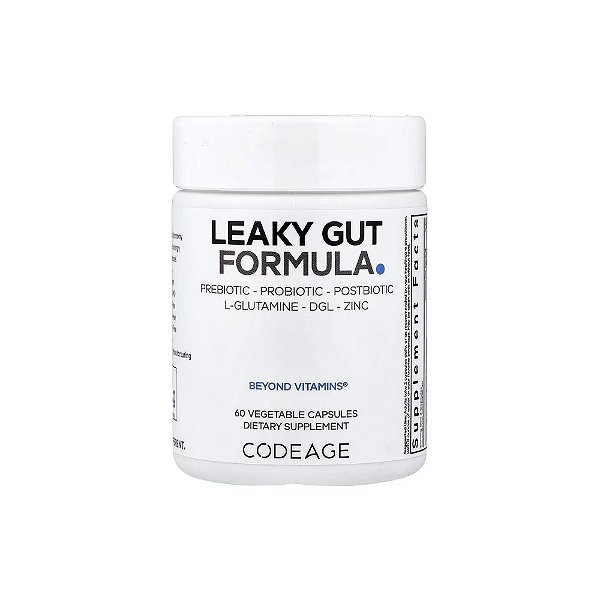 Leaky Gut Fórmula para Intestino Permeável 60 Cápsulas Vegetais - Codeage