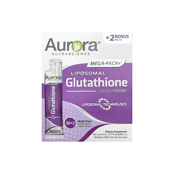 Mega-Pack+ Glutationa Lipossomal 20 ml cada - Aurora Nutrascience