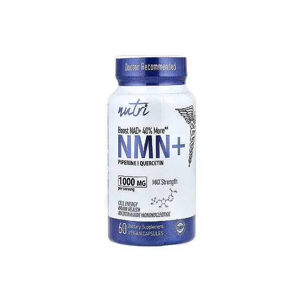 NMN+ Força Máxima 60 Cápsulas Veganas - Nutri