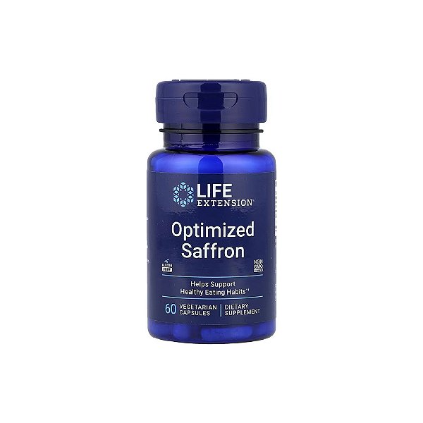 Saffron Açafrao Otimizado 60 Cápsulas Vegetarianas - Life Extension