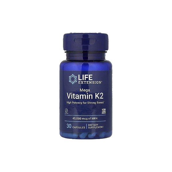 Mega Vitamina K2 45.000mcg 30 Cápsulas - Life Extension