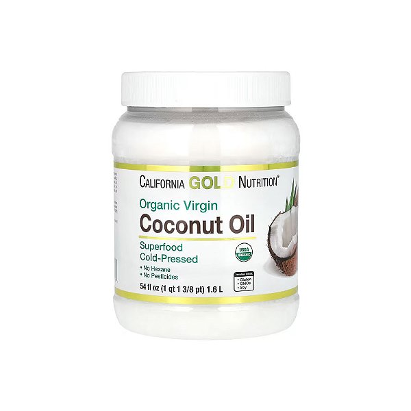 Óleo de Coco Virgem Orgânico Prensado a Frio - California Gold Nutrition