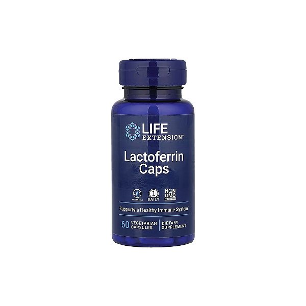 Cápsulas de Lactoferrina 300mg 60 Cápsulas Vegetarianas - Life Extension