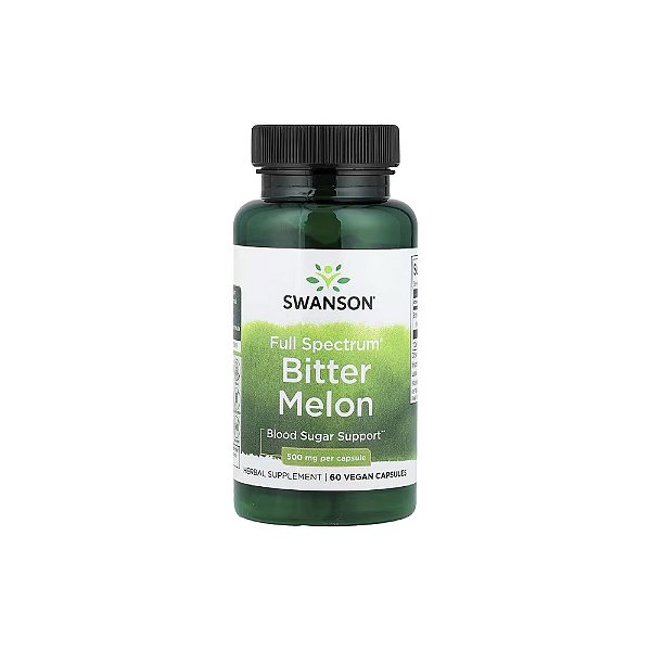 Bitter Melon Melão Amargo Full Spectrum 500mg 60 Cápsulas Veganas - Swanson