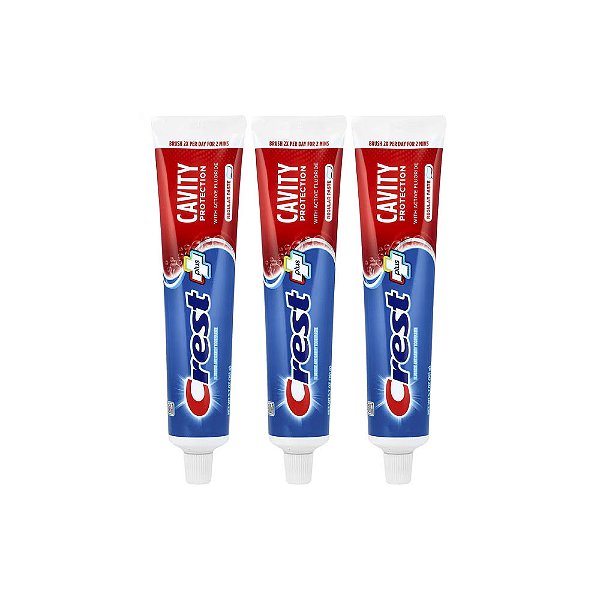Pasta de Dente Anticárie com Fluoreto 3 Unidades de 161g cada - Crest