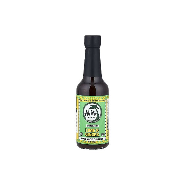 Limão e Gengibre Orgânicos Marinada e Molho 296ml - Big Tree Farms
