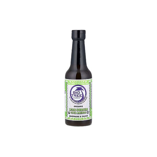 Aminos de Coco Orgânico Menos Sódio Marinada e Molho 296ml - Big Tree Farms