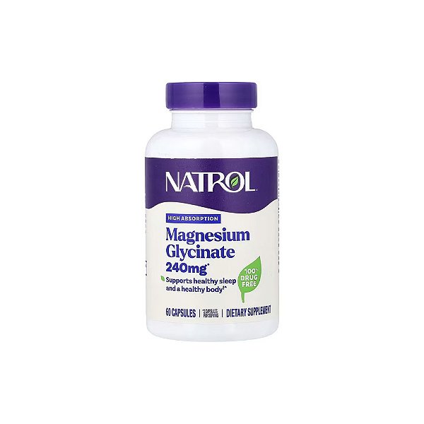 Glicinato de Magnésio 240mg Alta Absorção - Natrol