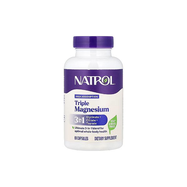 Magnésio Triplo 60 Cápsulas - Natrol