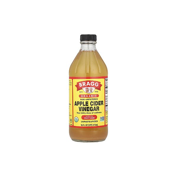 Vinagre de Cidra de Maçã Orgânico Cru-Não Filtrado with The Mother 473ml - Bragg