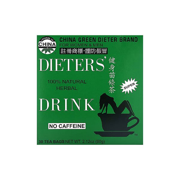 Bebida de Ervas 100% Natural para Dietas Sem Cafeína 30 Saquinhos de Chá- Uncle Lee's Tea