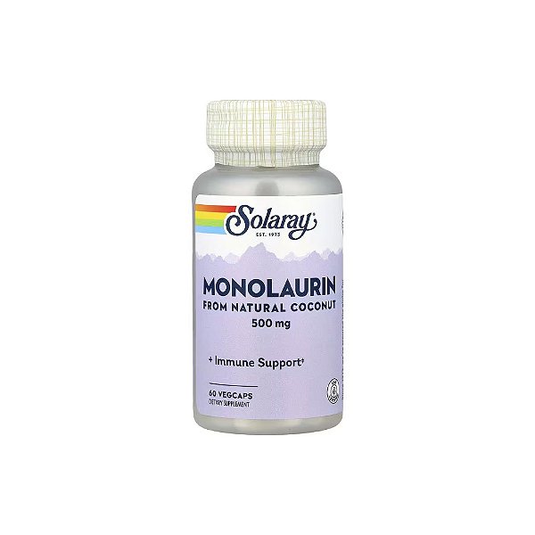 Monolaurin 500mg 60 Veg Cápsulas - Solaray