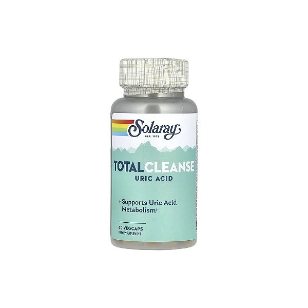 Total Cleanse Limpeza Total - Ácido Úrico 60 Cápsulas Vegetarianas - Solaray