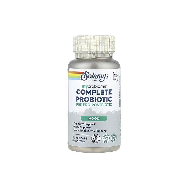 Mycrobiome Probiótico Completo Humor 30 VegCaps - Solaray