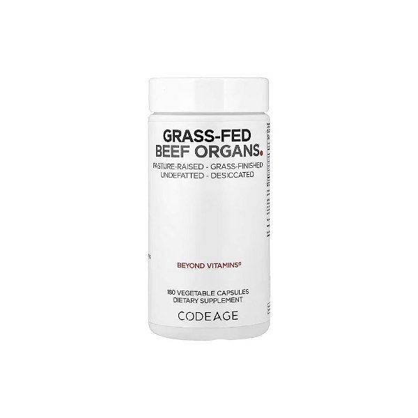Órgãos de Gado Criado no Pasto 180 Cápsulas Vegetais - Codeage