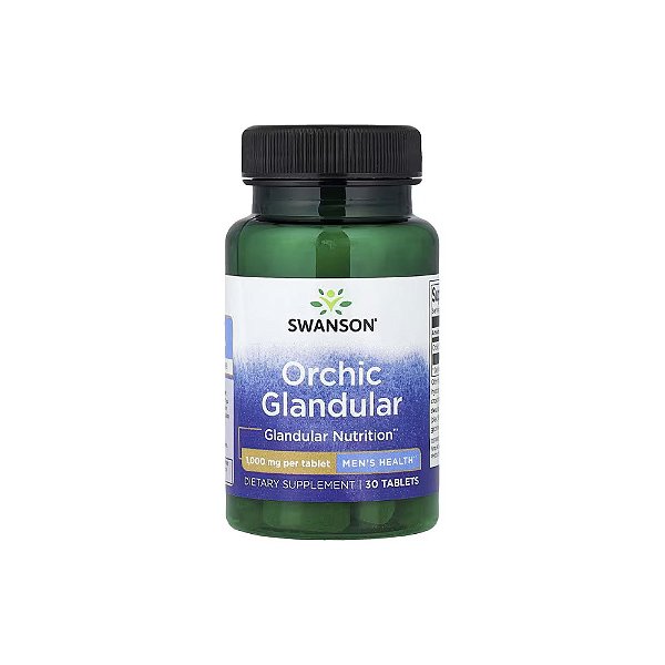 Orchic Glandular Saúde Masculina 1000mg 30 Comprimidos - Swanson