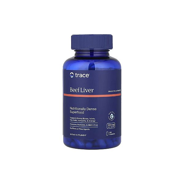 Fígado Bovino 3000mg 180 Cápsulas - Trace
