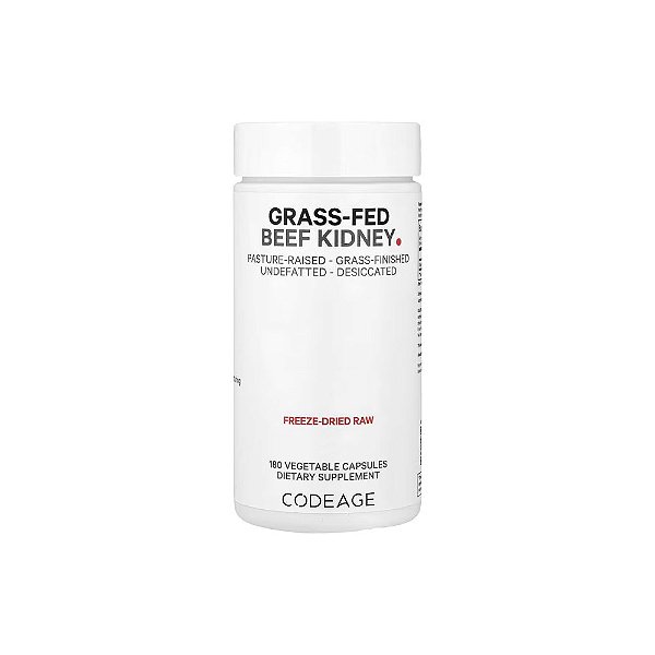 Rins Bovinos de Gado Criado no Pasto 3000mg 180 Cápsulas Vegetais - Codeage