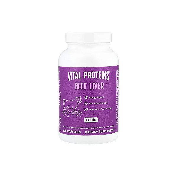 Fígado Bovino 3000mg 120 Cápsulas - Vital Proteins