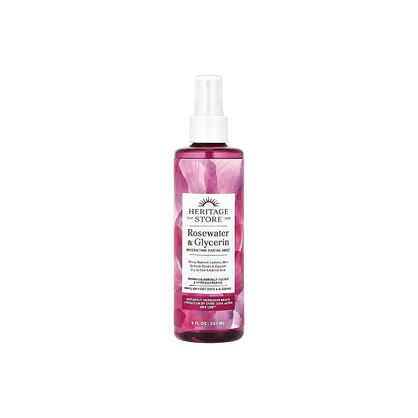 Água de Rosas e Glicerina Spray Facial Refrescante - Heritage Store