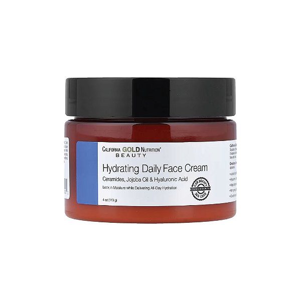 Hydrating Daily Face Cream Creme Facial Diário para Hidratação 113g - California Gold Nutrition
