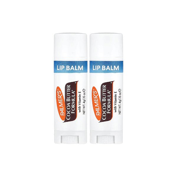 Manteiga de Cacau com Vitamina E Balm Labial 2 Unidades 4g Cada - Palmer's