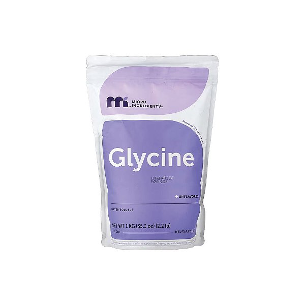 Glicina em Pó 1000mg 1kg - Micro Ingredients