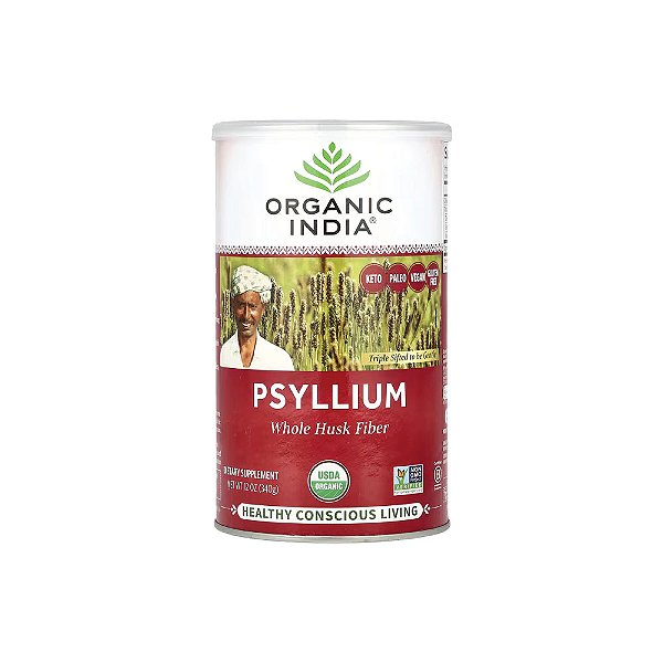Psyllium Fibra de Casca Inteira 340g - Organic India