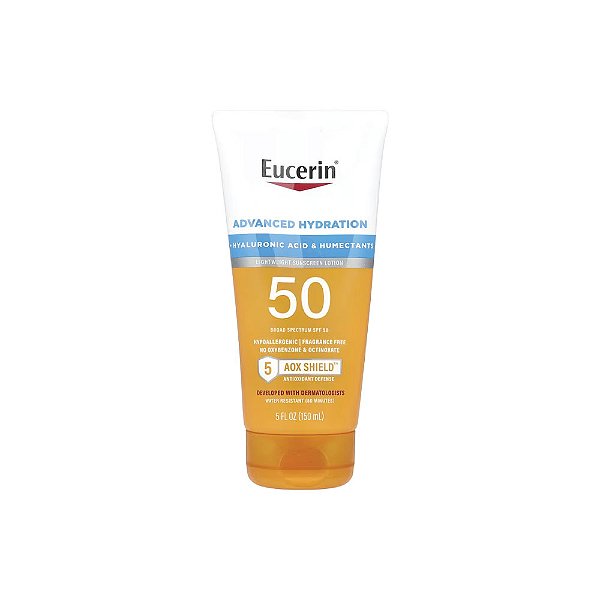 Loção Protetora Solar Leve FPS 50 Sem Perfume 150ml - Eucerin