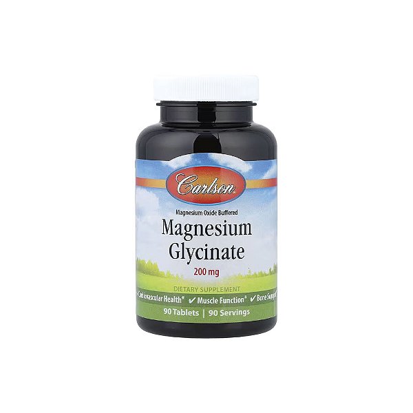 Glicinato de Magnésio 200mg - Carlson