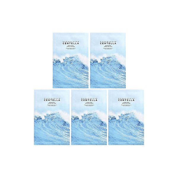 Madagascar Centella Hyalu-Cica Máscara Hidratante de Beleza 5 Folhas 23 ml - SKIN1004